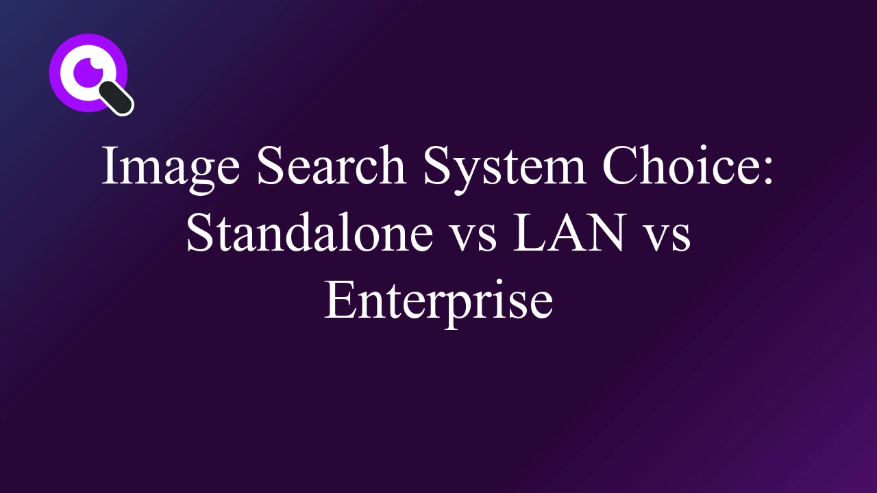 Image Search System Choice: Standalone vs LAN vs Enterprise